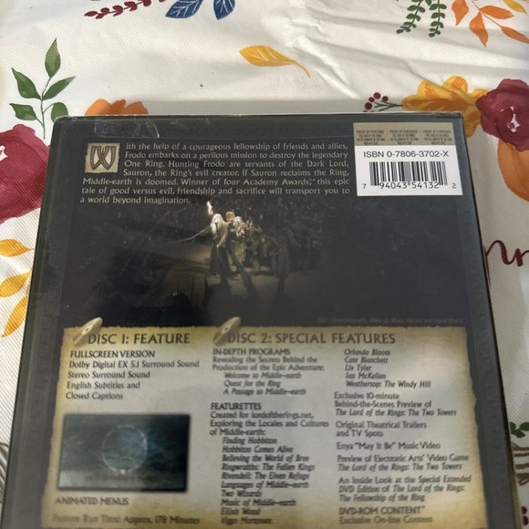 The Lord of the Rings: The Fellowship of the Ring (DVD, 2002, Full Screen) NEW - Picture 9 of 11